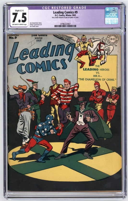 Leading Comics #9  CGC 7.5 Restored