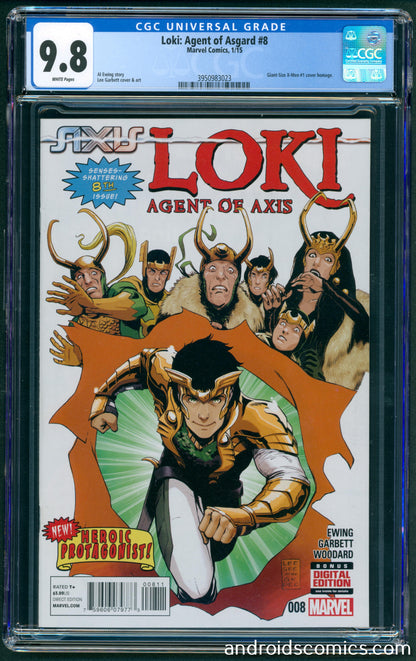 Loki Agent of Asgard #8  CGC 9.8