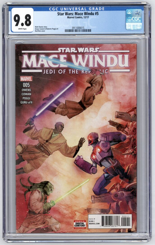 Star Wars Mace Windu Jedi of the Republic #5  CGC 9.8