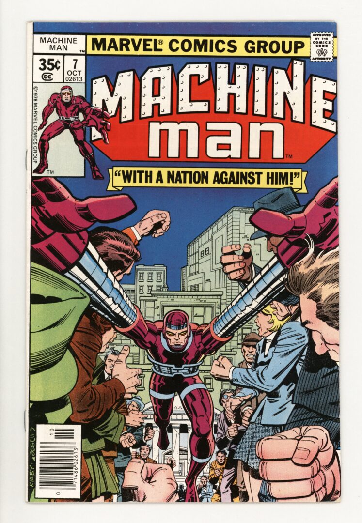 Machine Man #7  VF-  1st App. of Power Broker