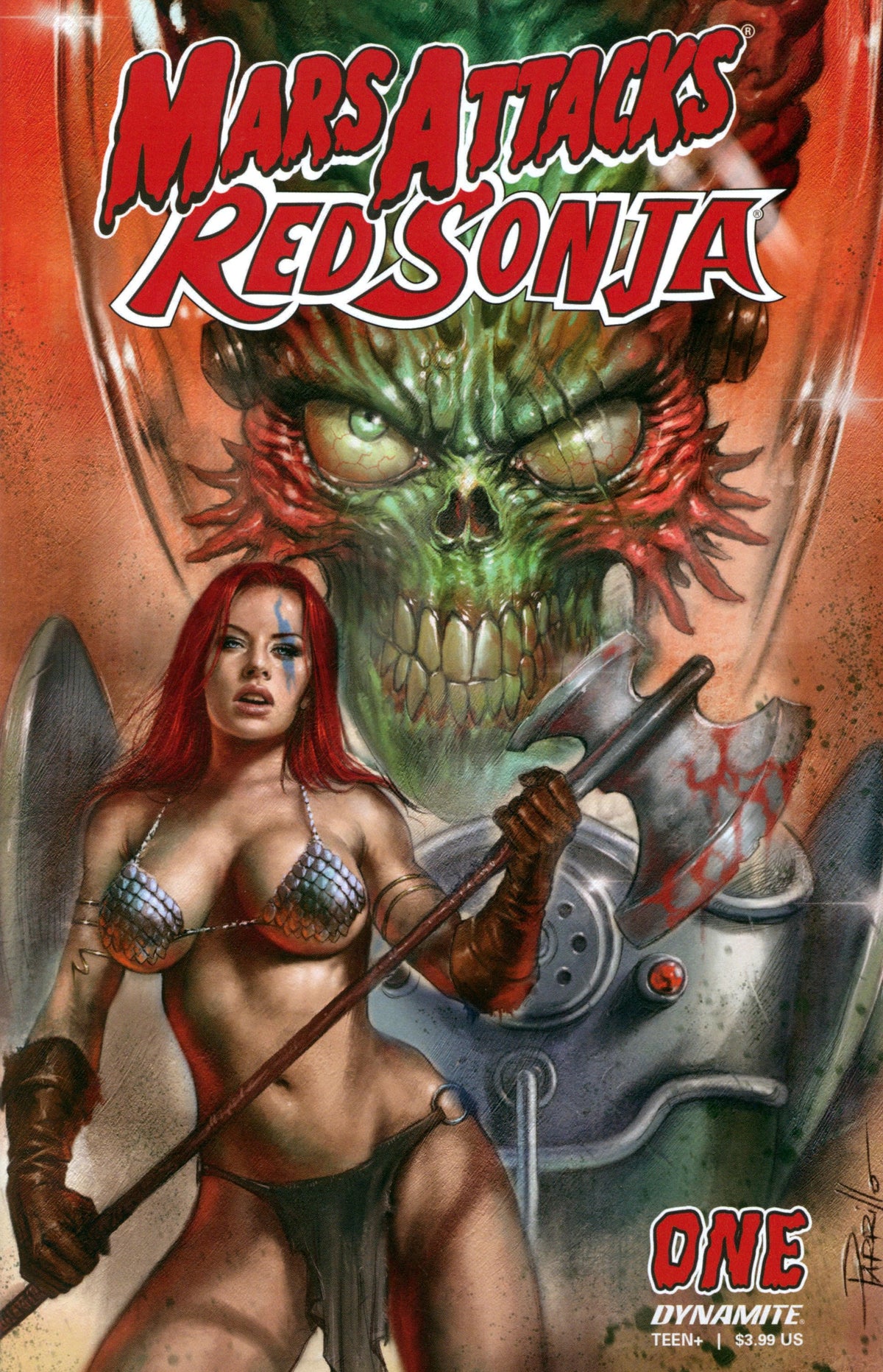Mars Attacks Red Sonja #1 Cover A Parrillo