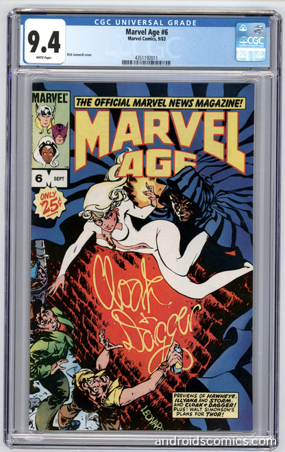 Marvel Age #6  CGC 9.4  Preview Appearance of   Beta Ray Bill