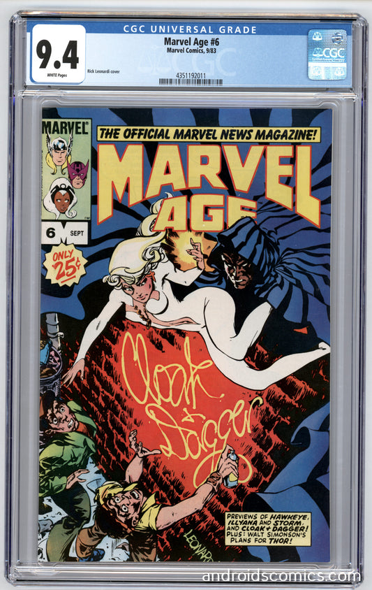 Marvel Age #6  CGC 9.4  Preview Appearance of   Beta Ray Bill