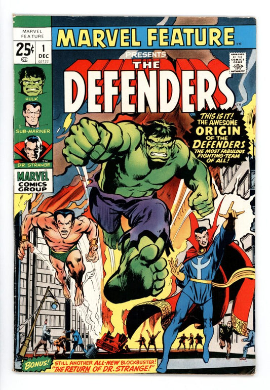 Marvel Feature #1  FN-  Origin and 1st appearance of the Defenders
