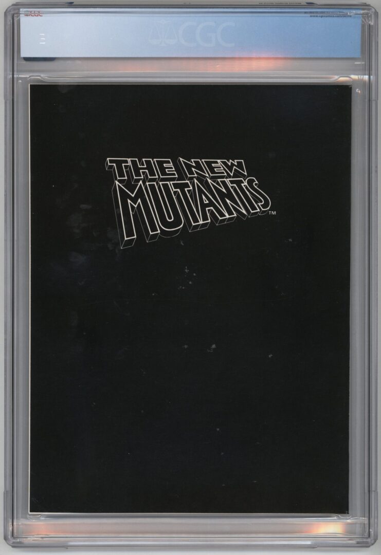 Marvel Graphic Novel #4  CGC 9.8  Origin and 1st appearance of the New Mutants