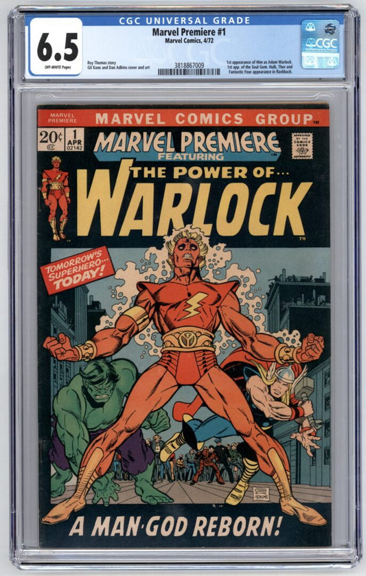 Marvel Premiere #1  CGC 6.5  1st App. of Him