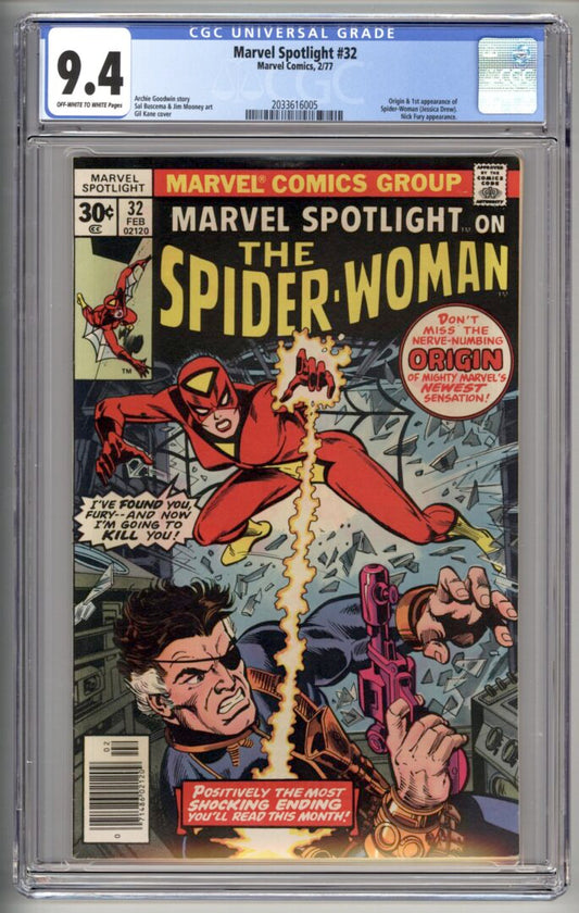 Marvel Spotlight #32  CGC 9.4  Origin & 1st appearance of Spider-Woman