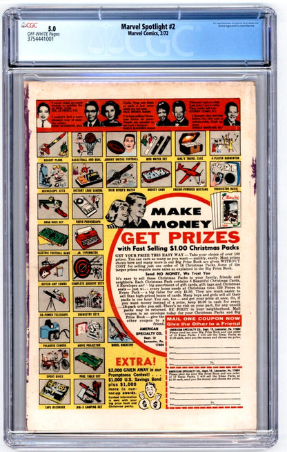 Marvel Spotlight #2  CGC 5.0  Origin and 1st appearance of Werewolf by Night