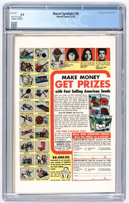 Marvel Spotlight #28  CGC 6.5 1st Solo Moon Knight story
