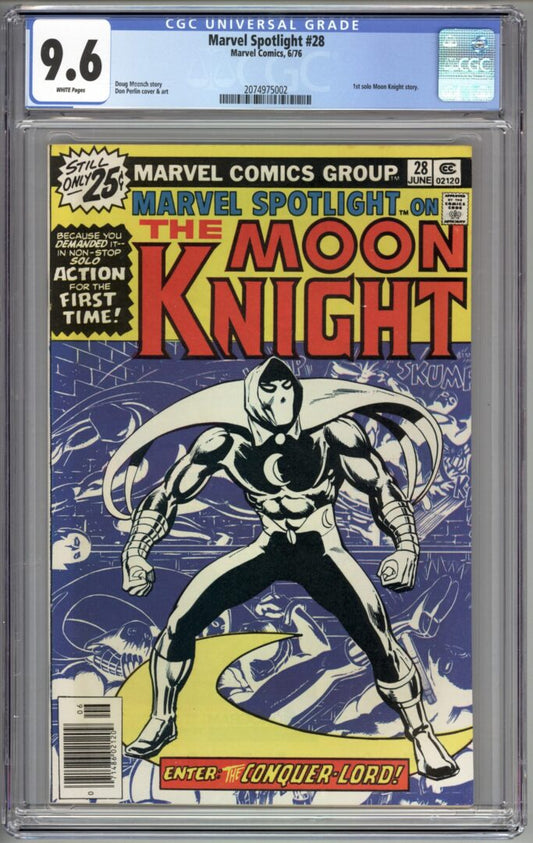 Marvel Spotlight #28  CGC 9.6  1st Solo Moon Knight Story