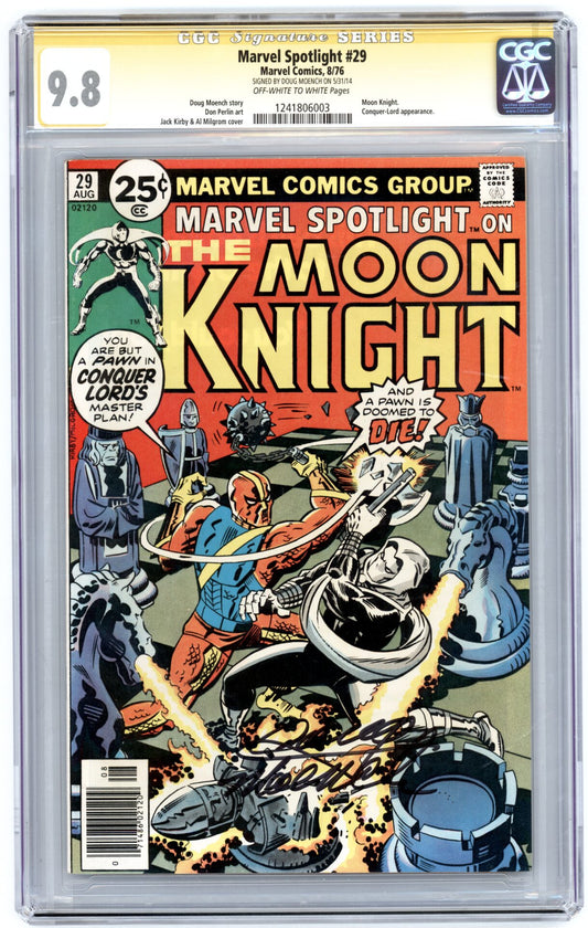 Marvel Spotlight #29  CGC 9.8  Signed by Doug Moench