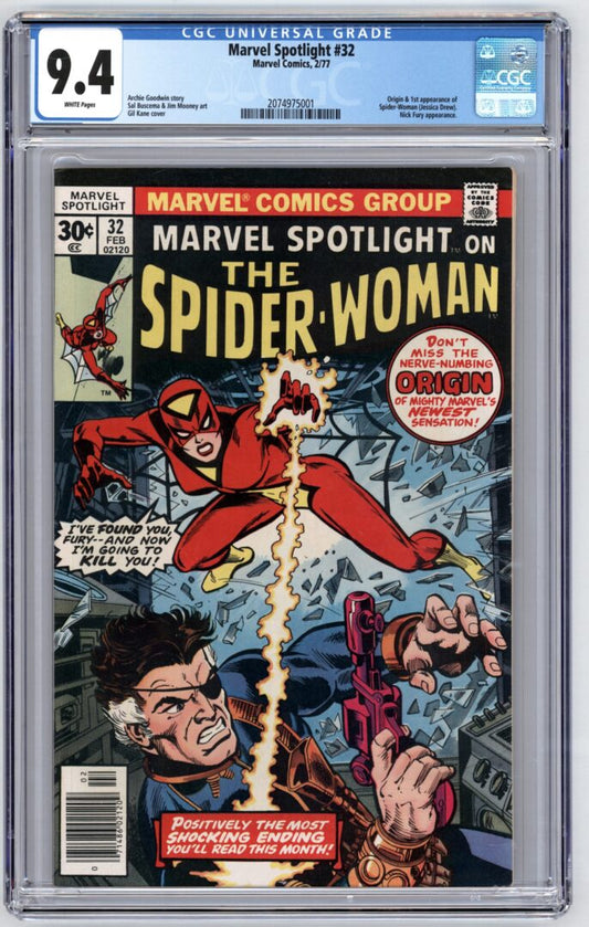 Marvel Spotlight #32  CGC 9.4  Origin & 1st appearance of Spider-Woman