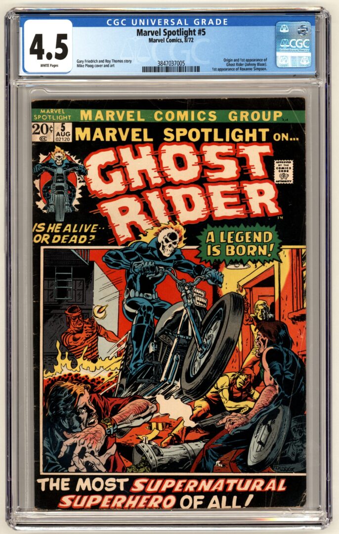Marvel Spotlight #5  CGC 4.5 Origin and 1st appearance of Ghost Rider