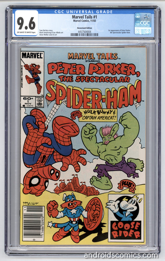 Marvel Tails #1  CGC 9.6 1st App. of Spider-Ham  Newsstand