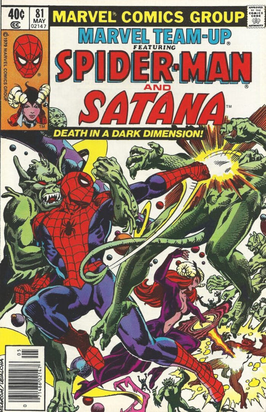 Marvel Team-Up #81  FN  Death of Satana
