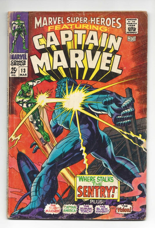 Marvel Super Heroes #13  GD-  1st appearance of Carol Danvers