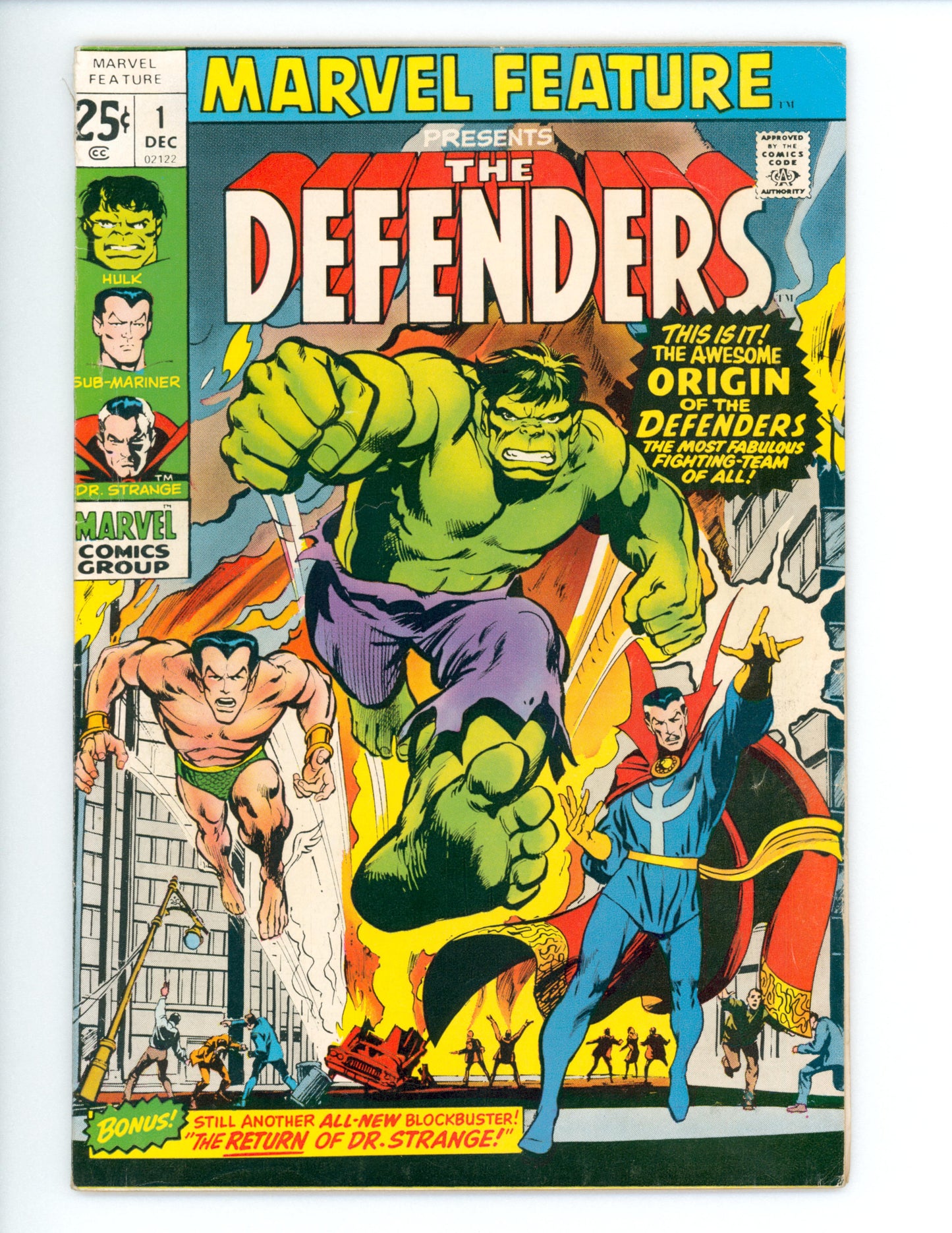 Marvel Feature #1 VG+ Origin & 1st App. of the Defenders