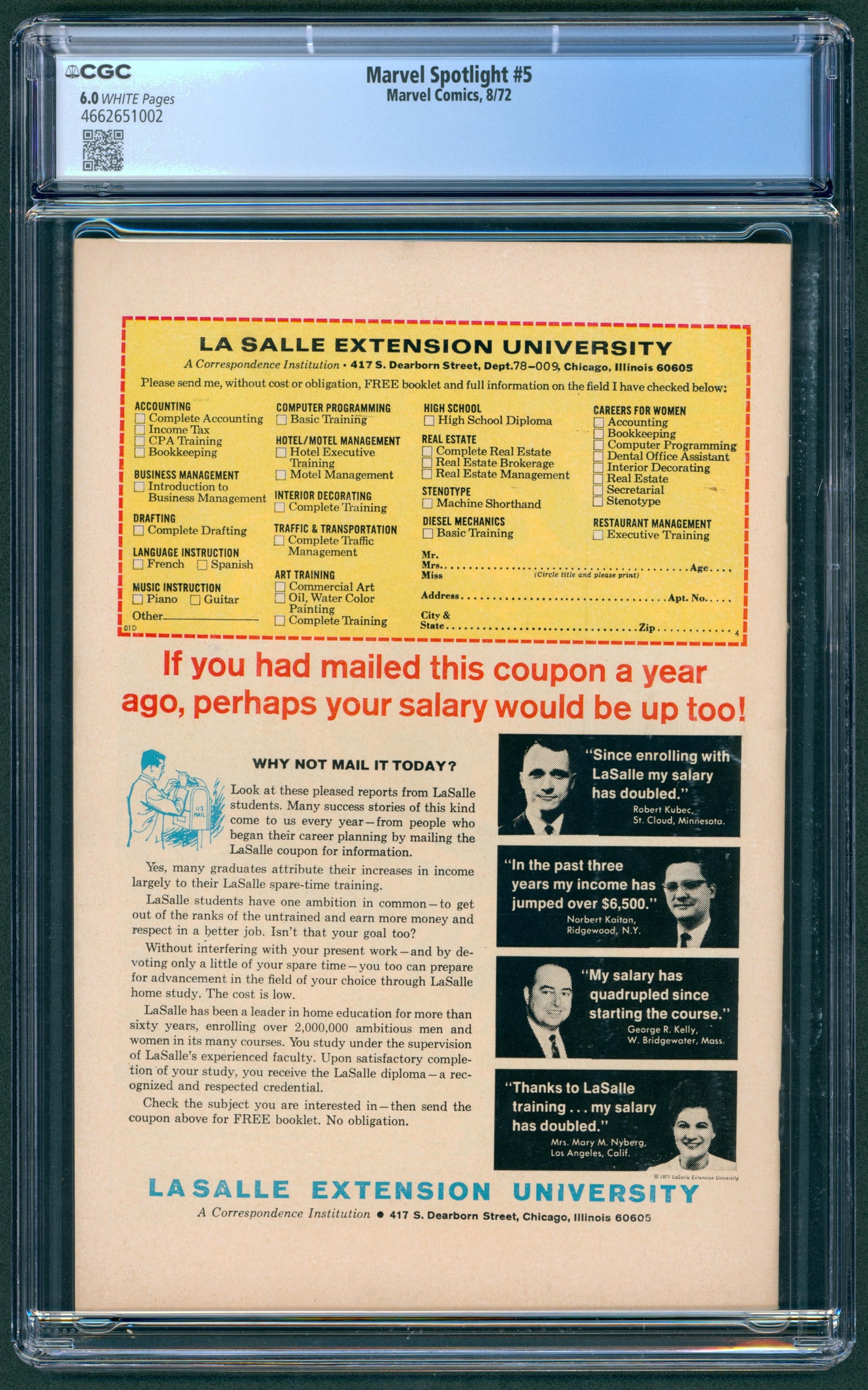 Marvel Spotlight #5  CGC 6.0  1st App. of Ghost Rider