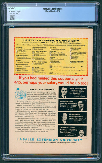 Marvel Spotlight #5  CGC 6.0  1st App. of Ghost Rider