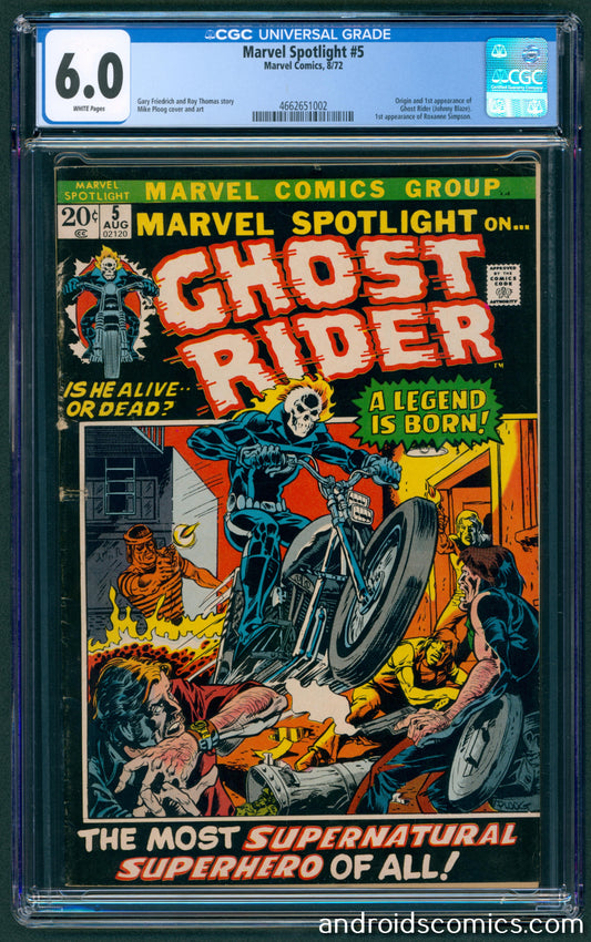 Marvel Spotlight #5  CGC 6.0  1st App. of Ghost Rider