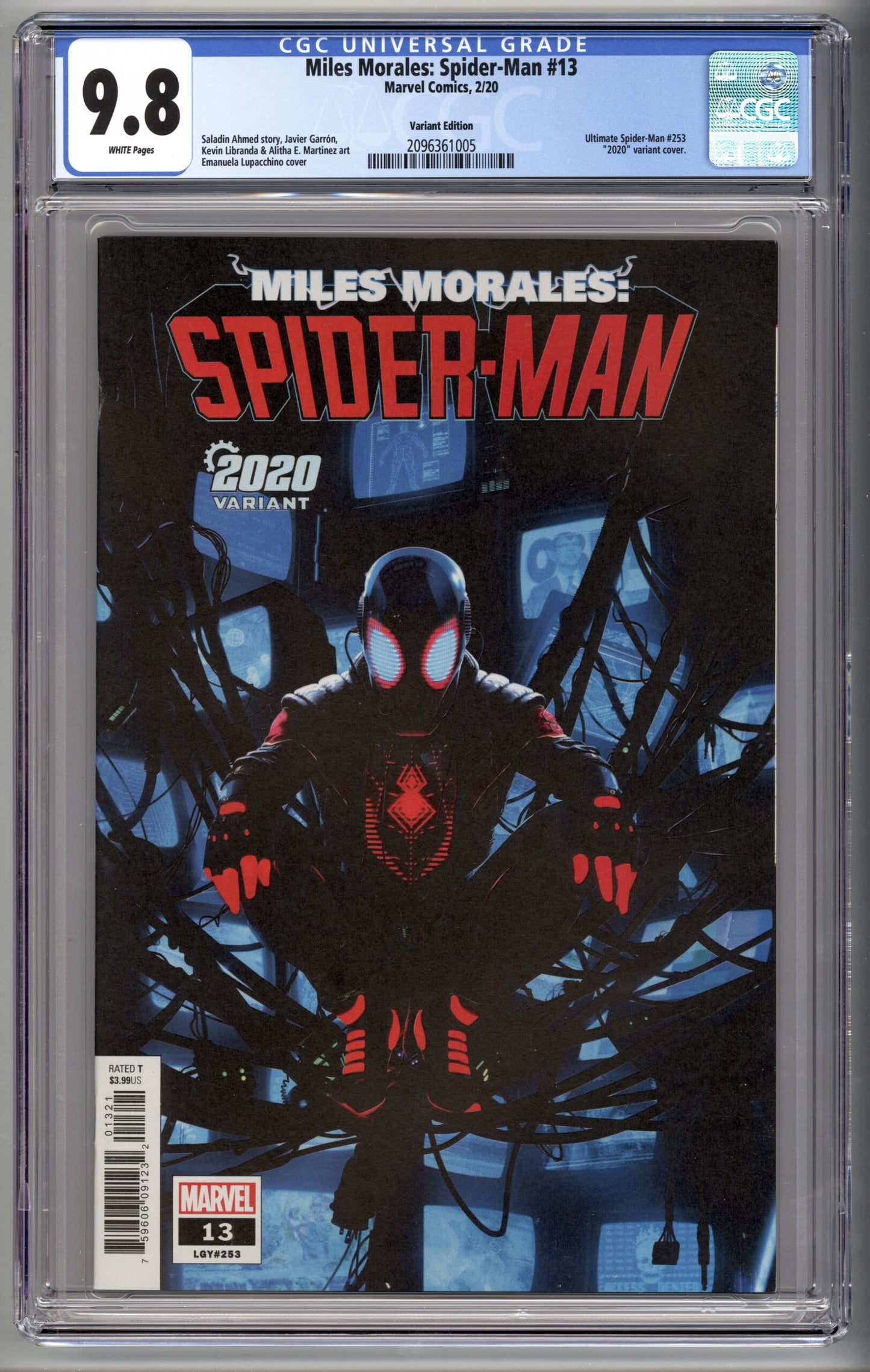 Mile Morales Spider-Man #13  Iron Man 2020 Variant  1st appearance of Billie Morales  CGC 9.8