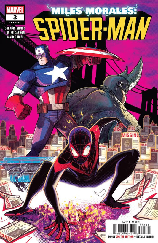 Miles Morales: Spider-Man #3  Cover A  1st appearance of Snatcher  NM