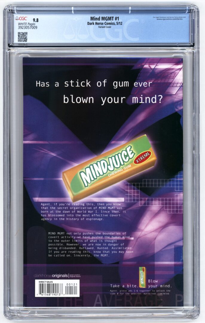 Mind MGMT #1  CGC 9.8  Variant