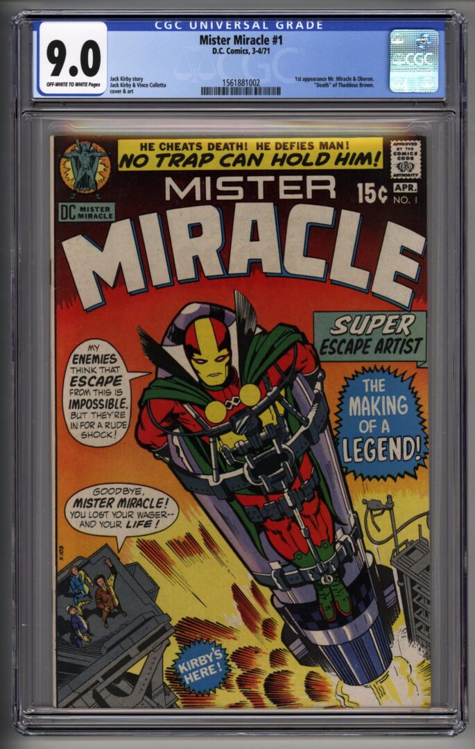 Mister Miracle #1  CGC 9.0  1st appearance of Mister Miracle