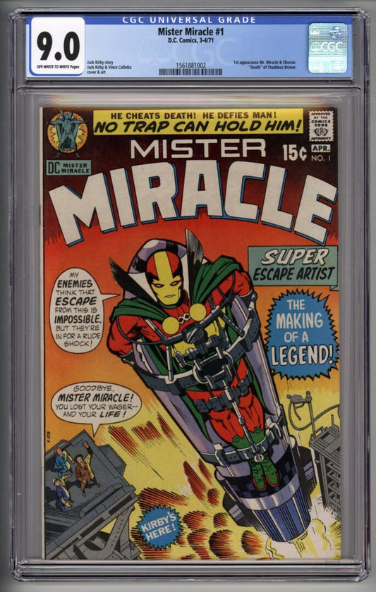 Mister Miracle #1  CGC 9.0  1st appearance of Mister Miracle