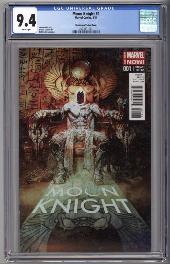 Moon Knight #1  CGC 9.4  Bill Sienkiewicz Variant