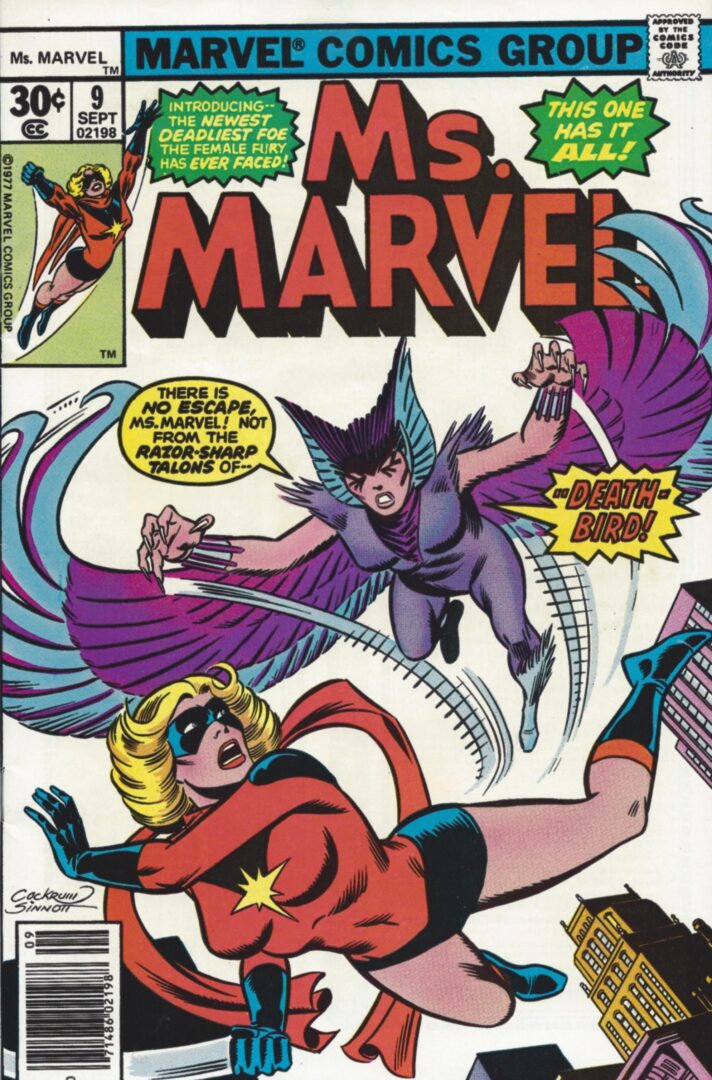 Ms. Marvel #9  VG-  1st appearance of Death-Bird