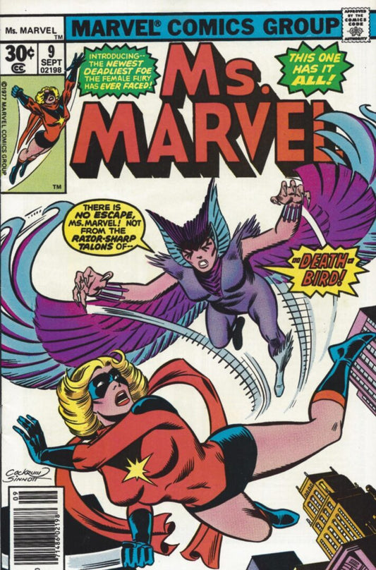 Ms. Marvel #9  VG-  1st appearance of Death-Bird