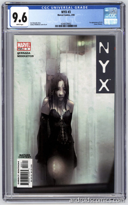 NYX #3 CGC 9.6 1st App. of X-23 (Laura Kinney)