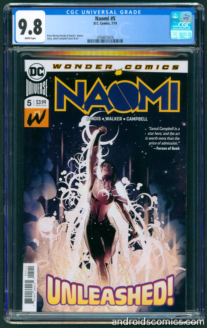 Naomi #5  CGC 9.8  1st App. of Zumbado