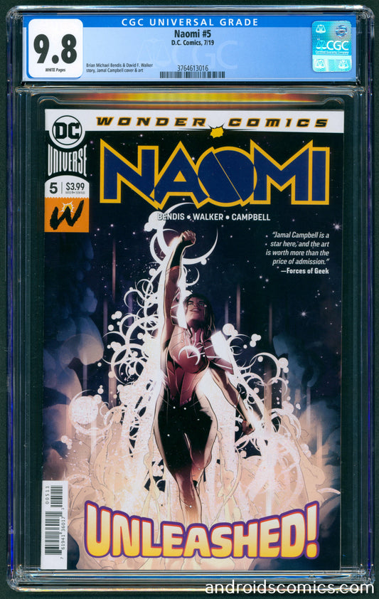 Naomi #5  CGC 9.8  1st App. of Zumbado