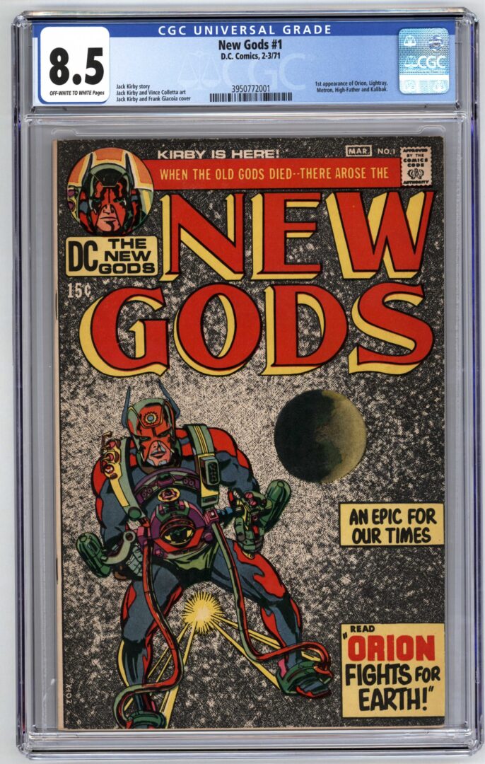 New Gods #1  CGC 8.5  1st appearance of Orion