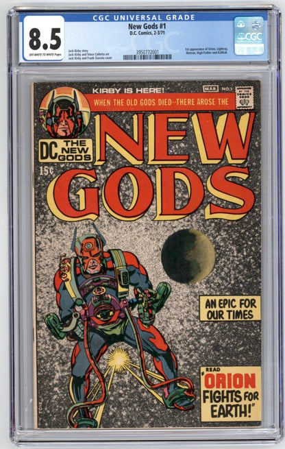 New Gods #1  CGC 8.5  1st appearance of Orion