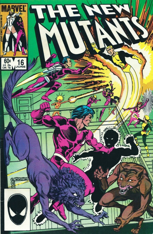 New Mutants #16  VG+  1st appearance of Warpath