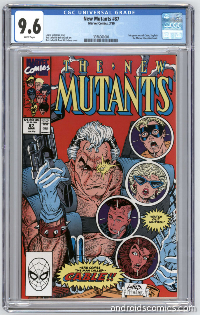 New Mutants #87  CGC 9.6  1st App. of Cable