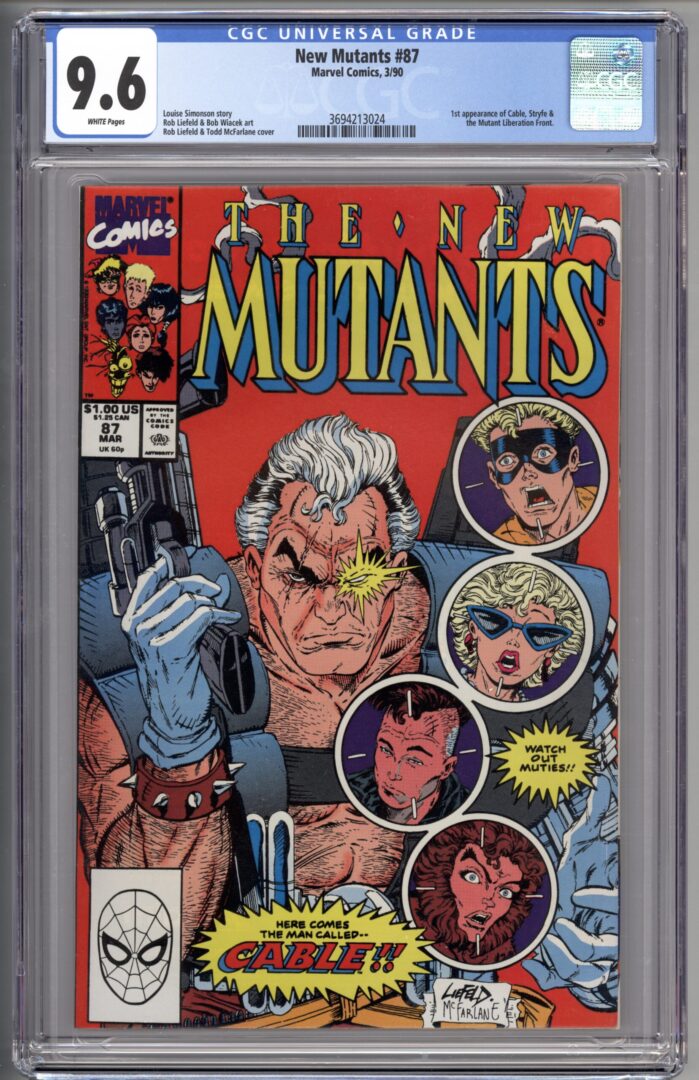 New Mutants #87  CGC 9.8  1st appearance of Cable