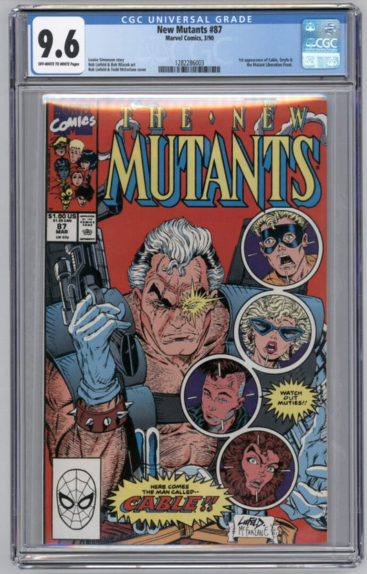 New Mutants #87  CGC 9.6  1st appearance of Cable
