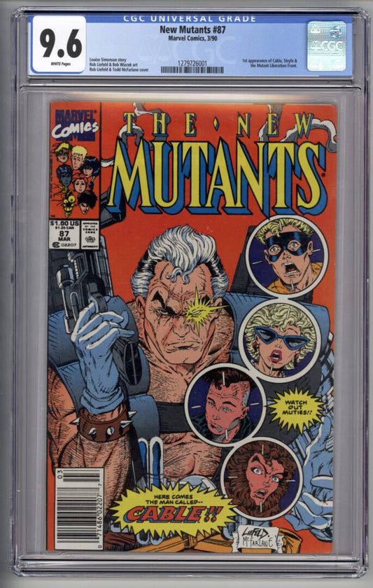 New Mutants #87  CGC 9.6  1st appearance of Cable
