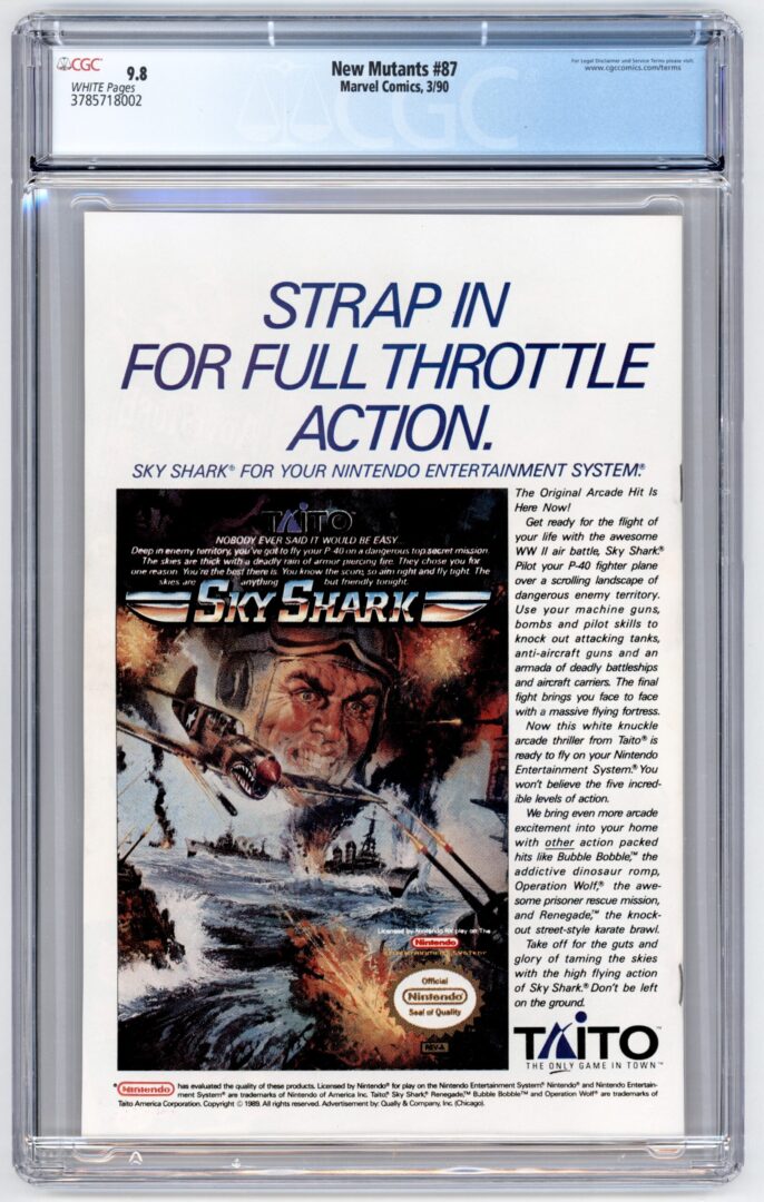 New Mutants #87  CGC 9.8  1st appearance of Cable