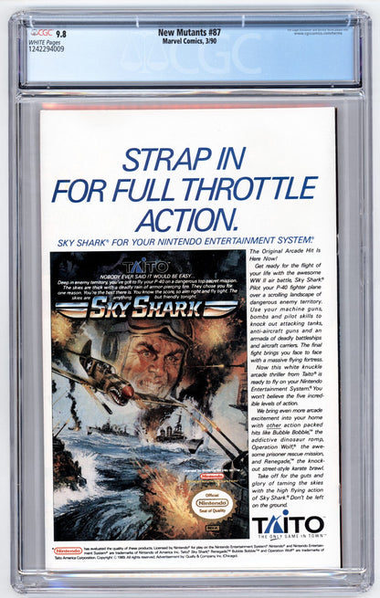 New Mutants #87  CGC 9.8  Newsstand Edition  1st appearance of Cable