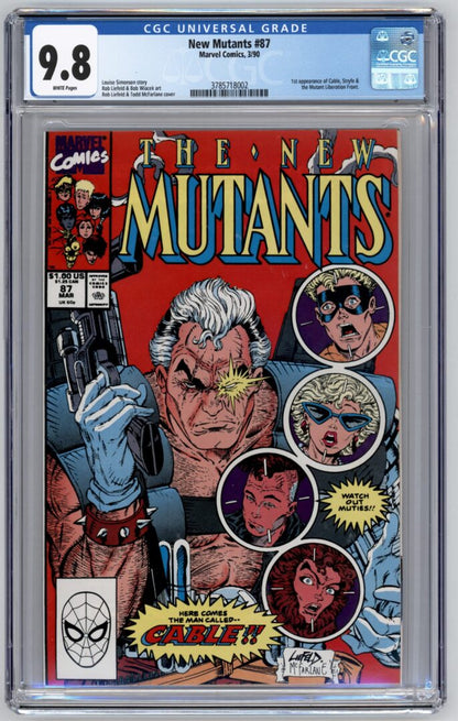New Mutants #87  CGC 9.8  1st appearance of Cable