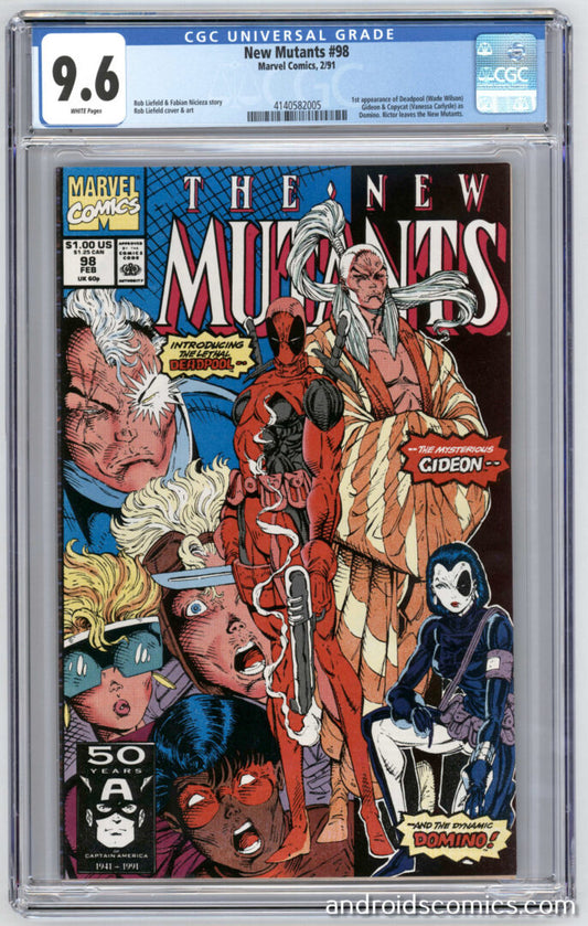 New Mutants #98  CGC 9.6  1st App. of Deadpool