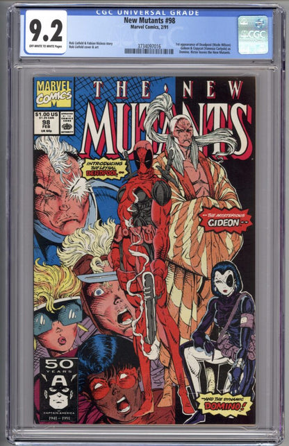 New Mutants #98  CGC 9.2  1st appearance of Deadpool