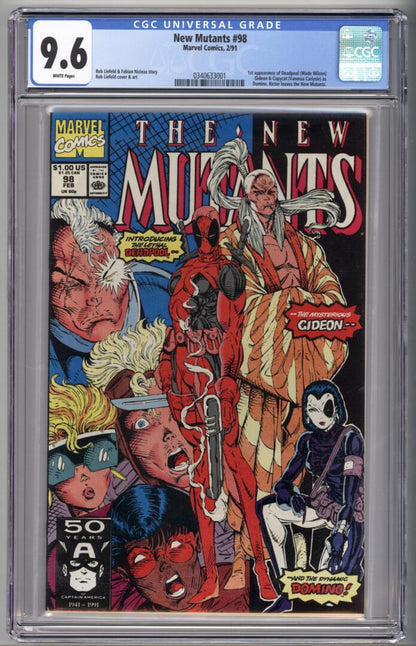 New Mutants #98  CGC 9.6  1st appearnace of Deadpool