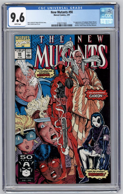 New Mutants #98  CGC 9.6  1st App. of Deadpool