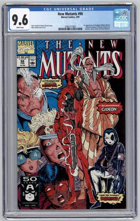 New Mutants #98  CGC 9.6  1st App. of Deadpool